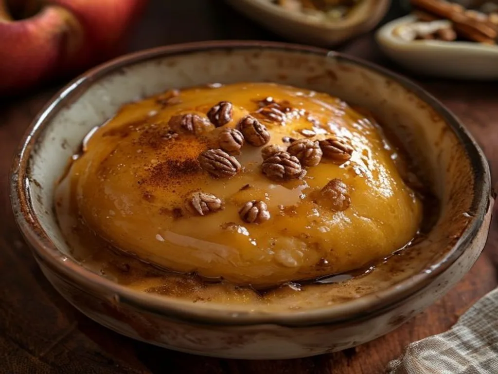Baked Cinnamon Apple with Walnuts
