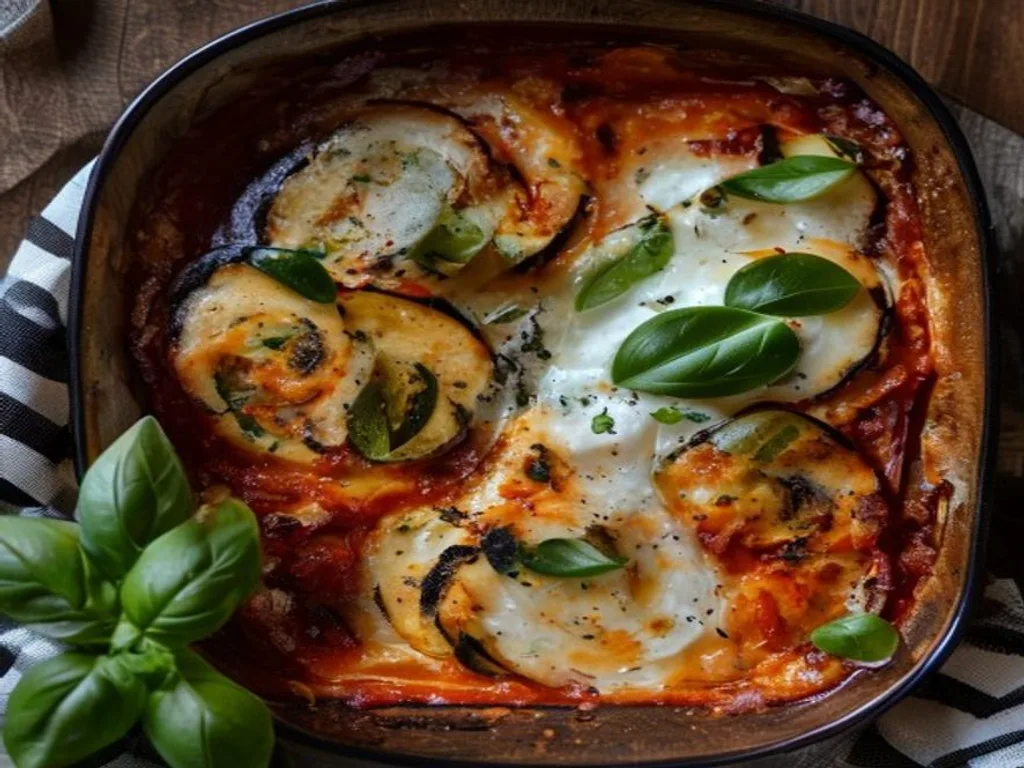 Baked Eggplant Parmesan (Lighter)
