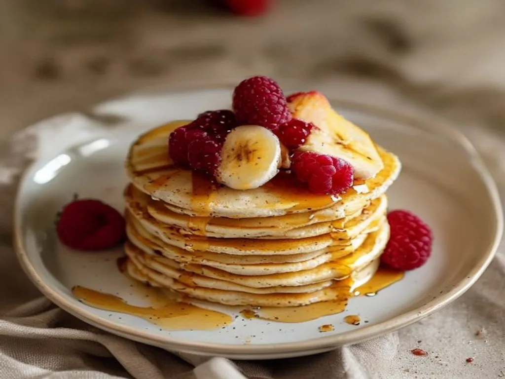 3-Ingredient Banana Oat Pancakes