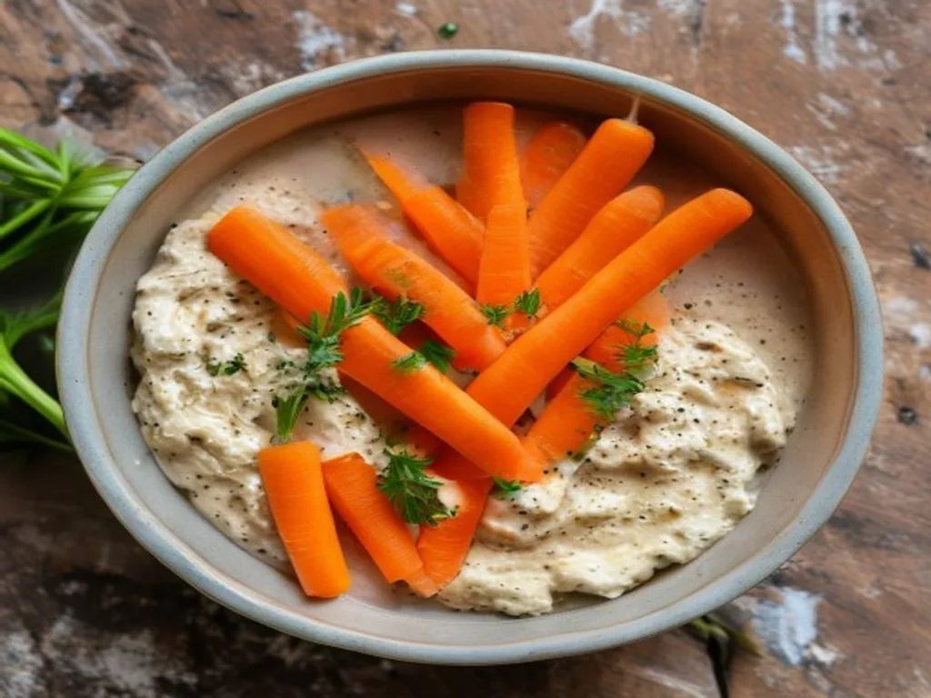 Carrot Sticks with Hummus