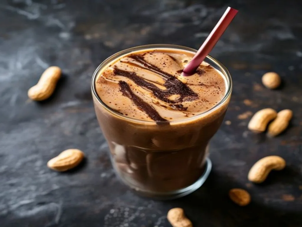 Chocolate Peanut-Butter Banana Smoothie