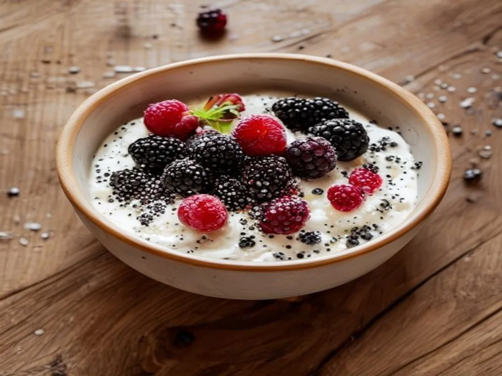 Cottage Cheese & Berry Snack Bowl