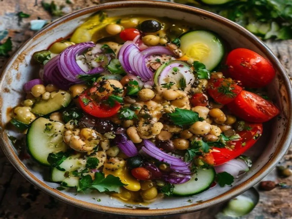 Greek Chickpea Tomato Bowl