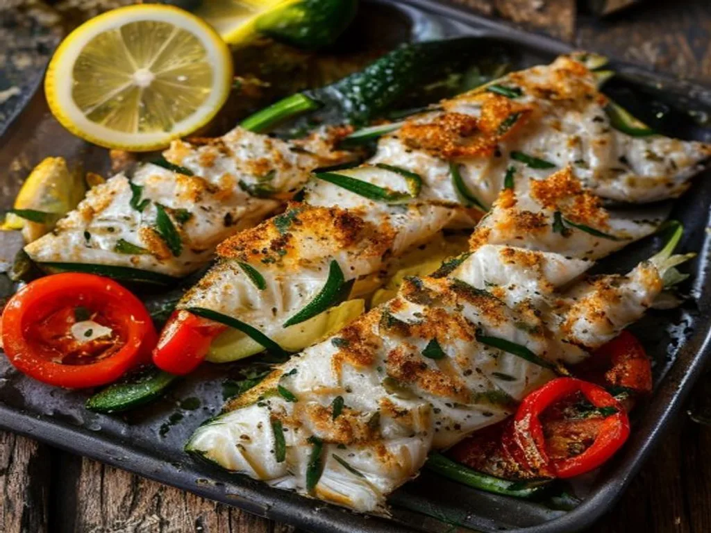 Herb-Crusted Baked Cod