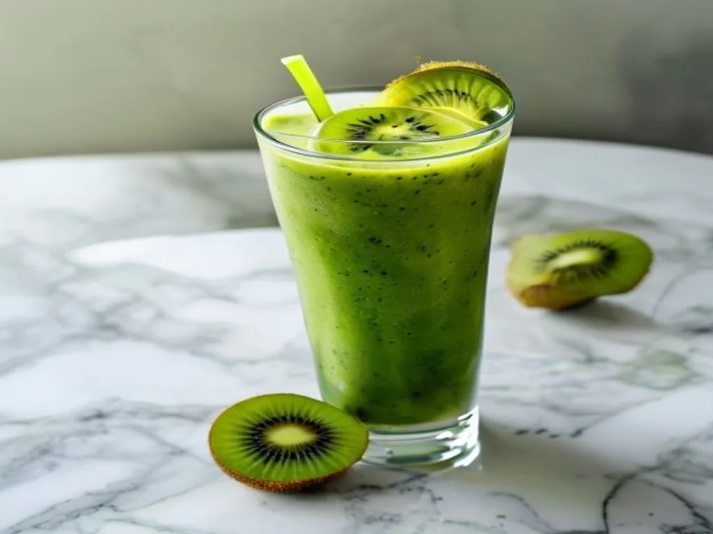 Kiwi-Spinach Green Smoothie