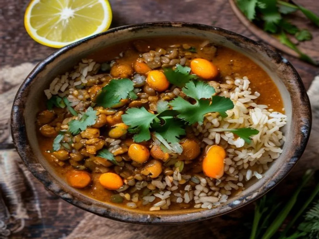 Lentil & Sweet Potato Curry Bowl