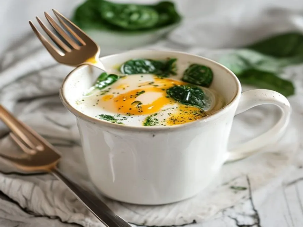 2-Minute Microwave Egg & Veggie Cup