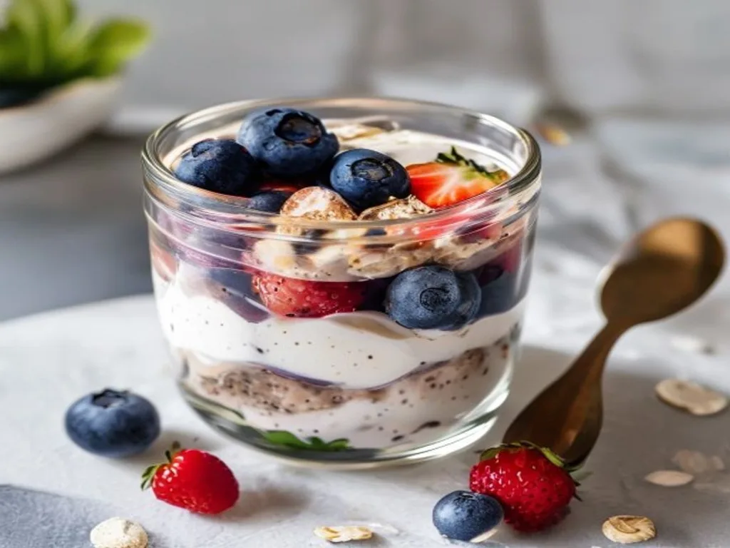 Overnight Oats with Berries & Chia