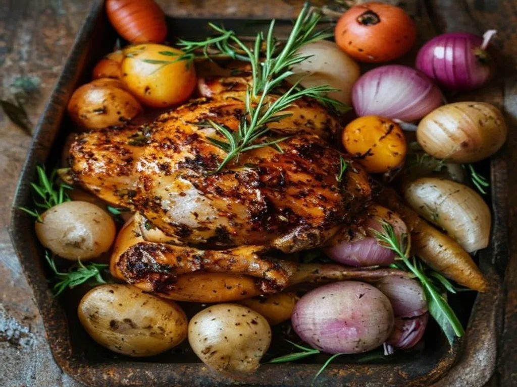 Roasted Chicken with Root Vegetables