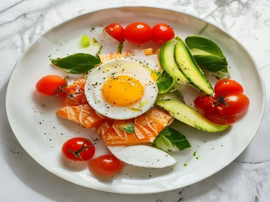 Salmon, Avocado & Egg Breakfast Plate