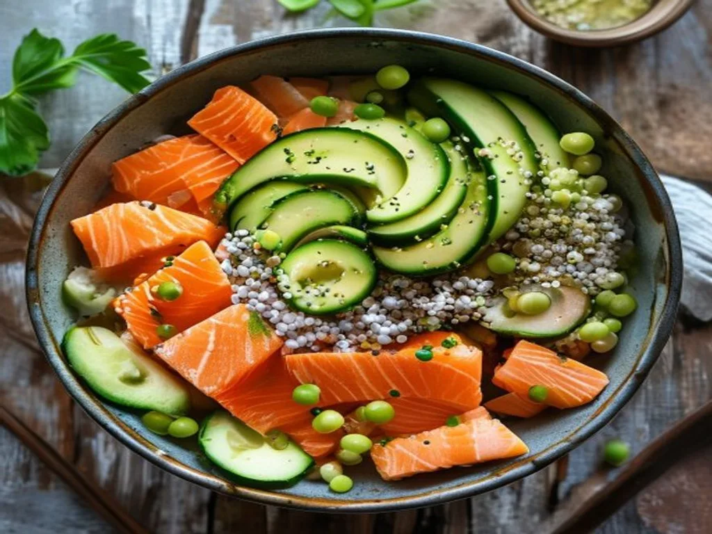 Salmon, Avocado & Quinoa Bowl