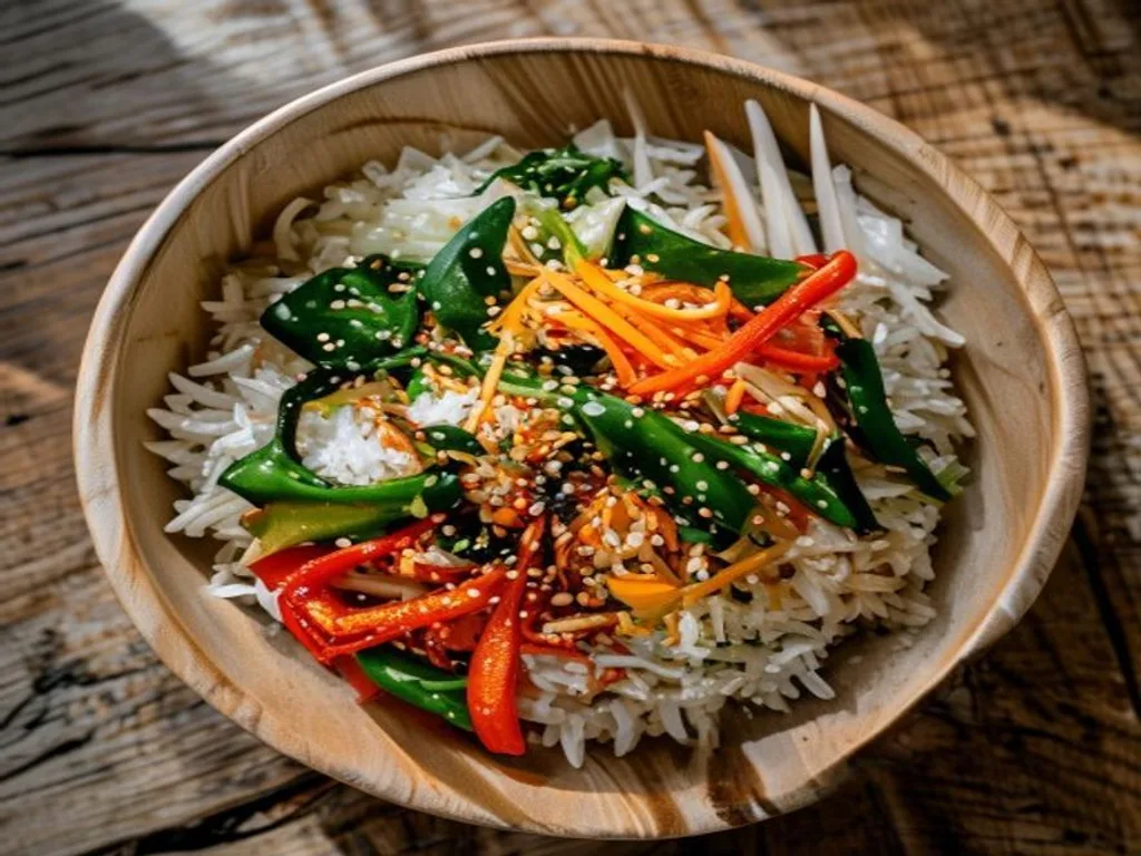 Sesame Chicken Crunch Rice Bowl