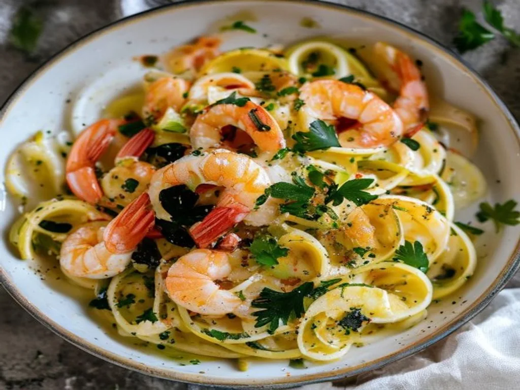 Shrimp Scampi with Zucchini Noodles