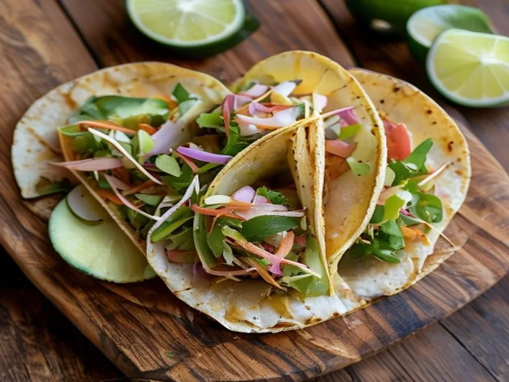 Shrimp Tacos with Cabbage Slaw