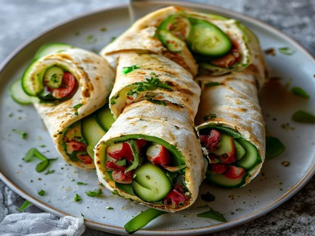 Turkey & Hummus Roll-Ups