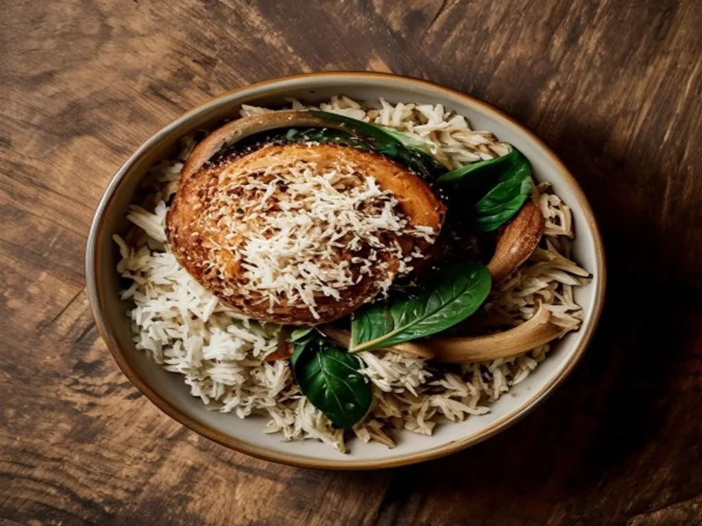 Turkey, Mushroom & Spinach Rice Bowl
